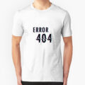 تیشرت مردانه طرح Error 404