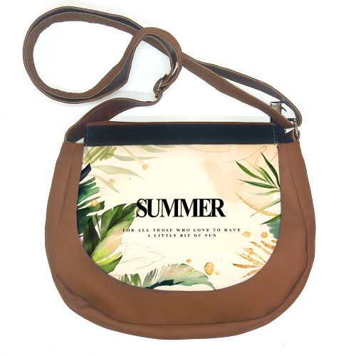 کیف دوشی چرم برگهای تابستانی