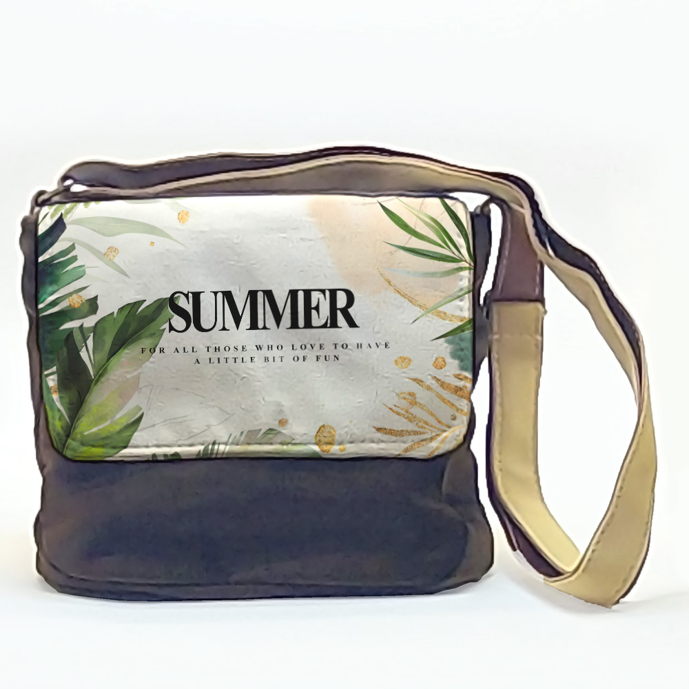 کیف دوشی مخمل برگهای تابستانی